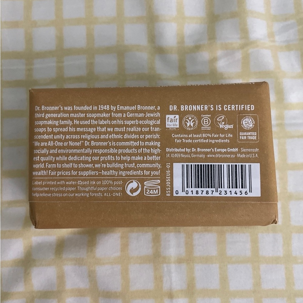 Dr. Bronner's Pure-Castile Bar Soap - Sandalwood Jasmine - Picture 2 of 5